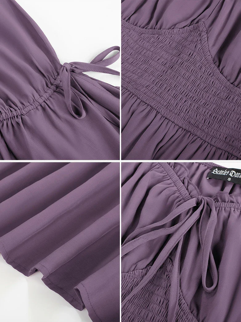 Renaissance Fairy Slit Sleeve Pockets Maxi Dress - Image 11