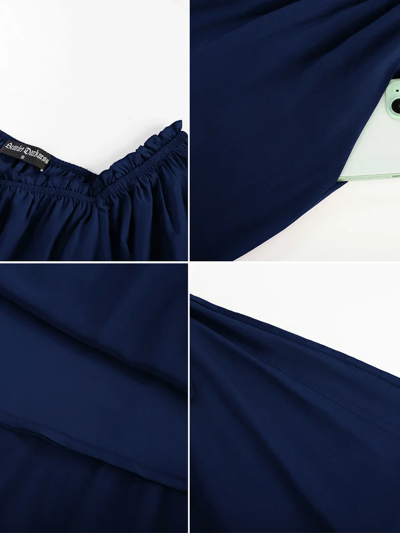 Renaissance Fairy Slit Sleeve Pockets Maxi Dress - Image 14