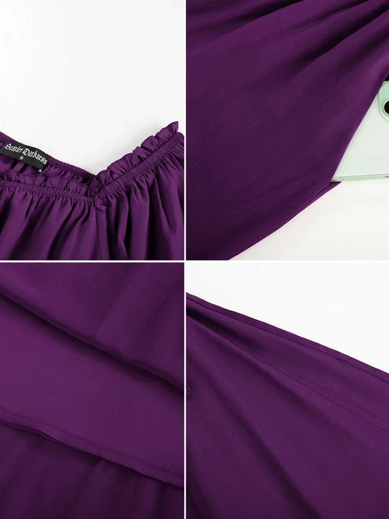 Renaissance Fairy Slit Sleeve Pockets Maxi Dress - Image 19