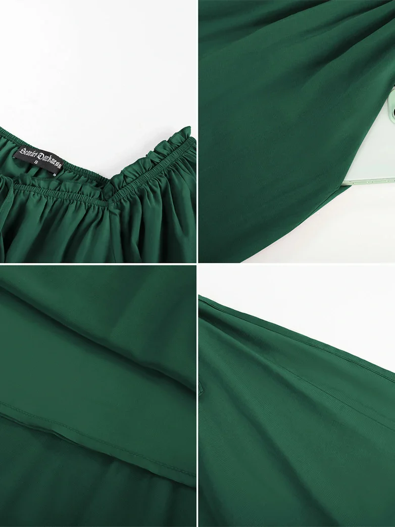 Renaissance Fairy Slit Sleeve Pockets Maxi Dress - Image 43