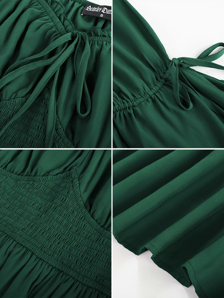 Renaissance Fairy Slit Sleeve Pockets Maxi Dress - Image 44