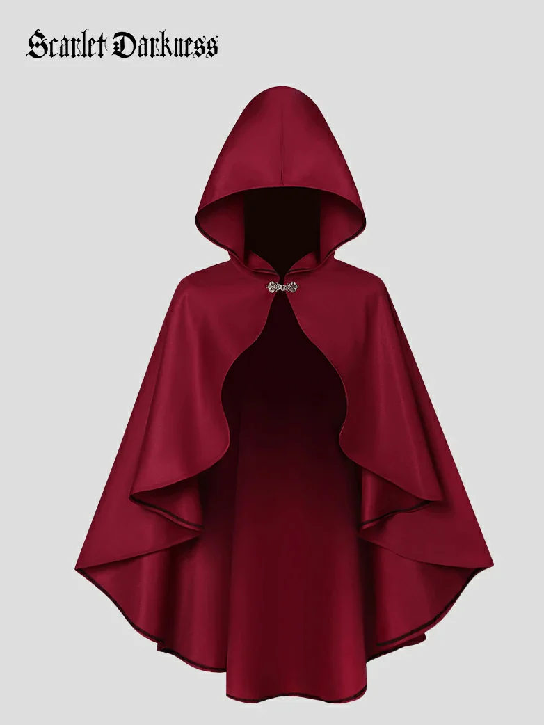2025 Renaissance Wizard Short Hooded Cloak