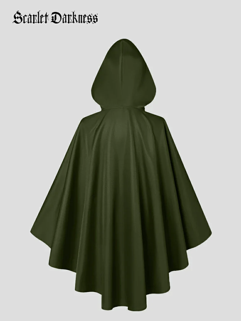 2025 Renaissance Wizard Short Hooded Cloak - Image 7
