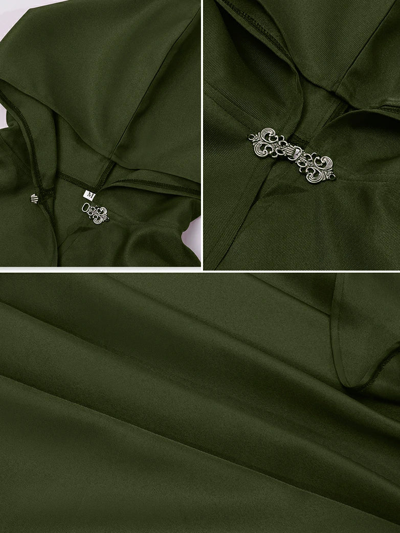 2025 Renaissance Wizard Short Hooded Cloak - Image 8
