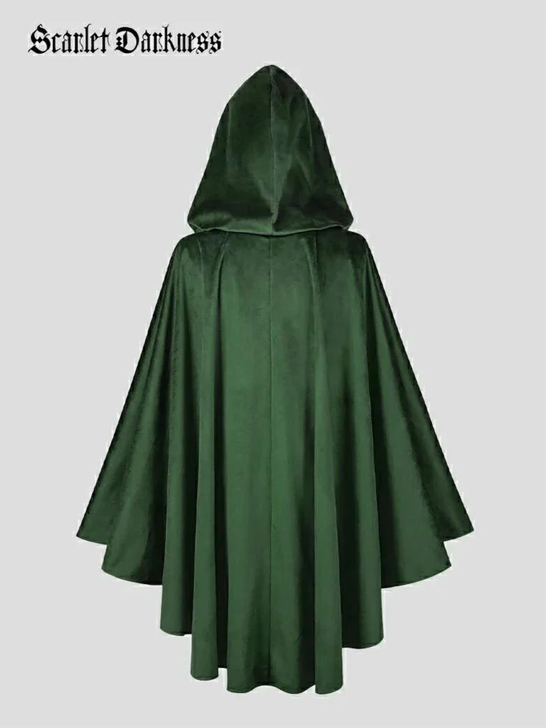 2025 Renaissance Wizard Short Hooded Cloak - Image 2