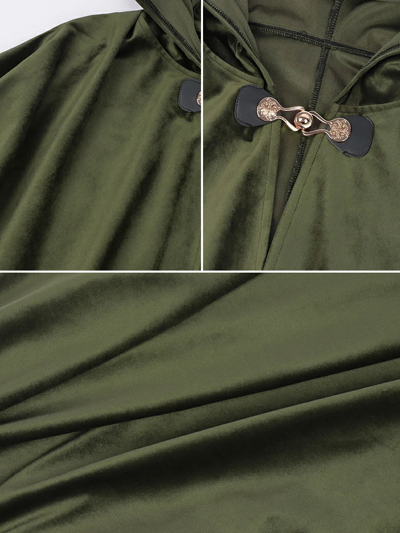 2025 Renaissance Wizard Short Hooded Cloak - Image 3