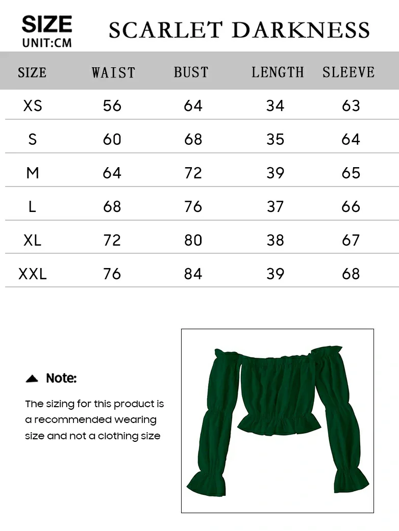 Women's Off Shoulder Ruffle Trim Puff Shirt Top - Image 13