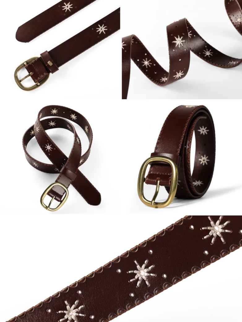 2026 Renaissance Genuine Leather Buckle Waist Belt - Image 12