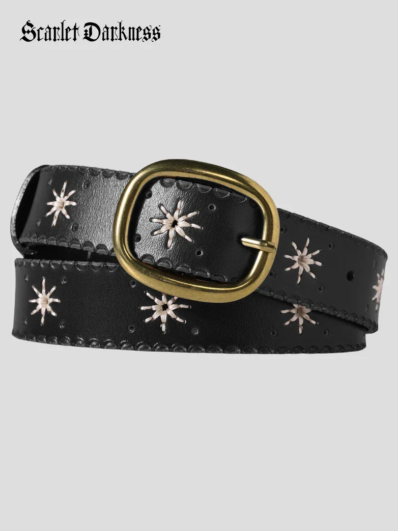2026 Renaissance Genuine Leather Buckle Waist Belt - Image 13