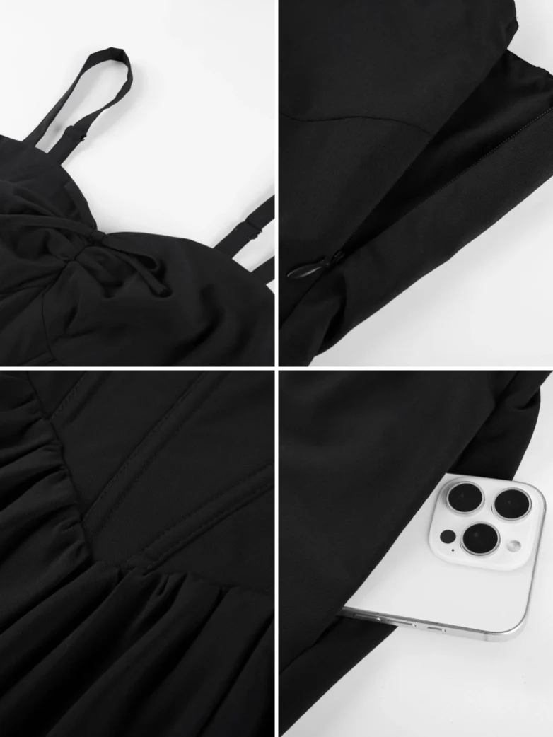 Victorian Slit Corset Party Dress with Pockets - Image 5