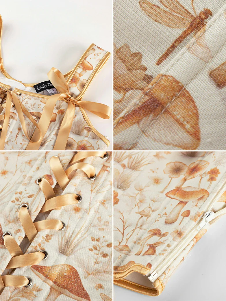 Versatile Cottagecoree Corset Floral Corset Top - Image 14
