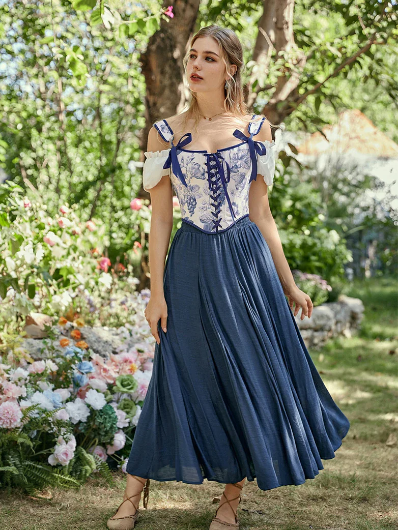 Versatile Cottagecoree Corset Floral Corset Top - Image 19