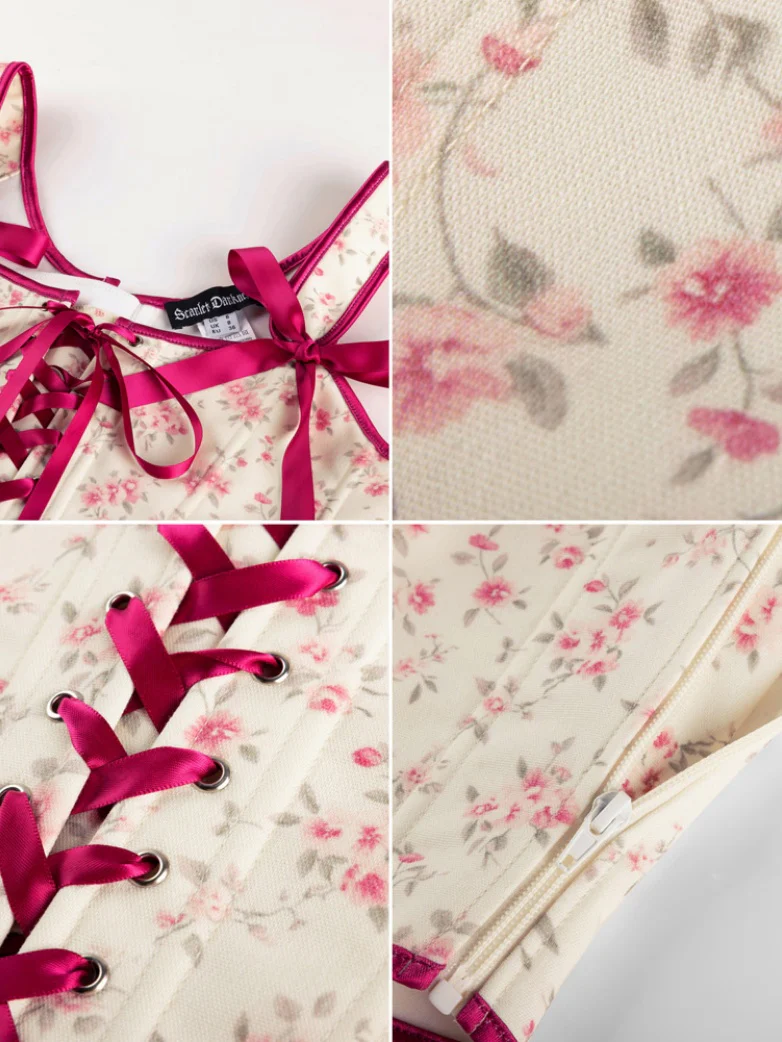 Versatile Cottagecoree Corset Floral Corset Top - Image 29