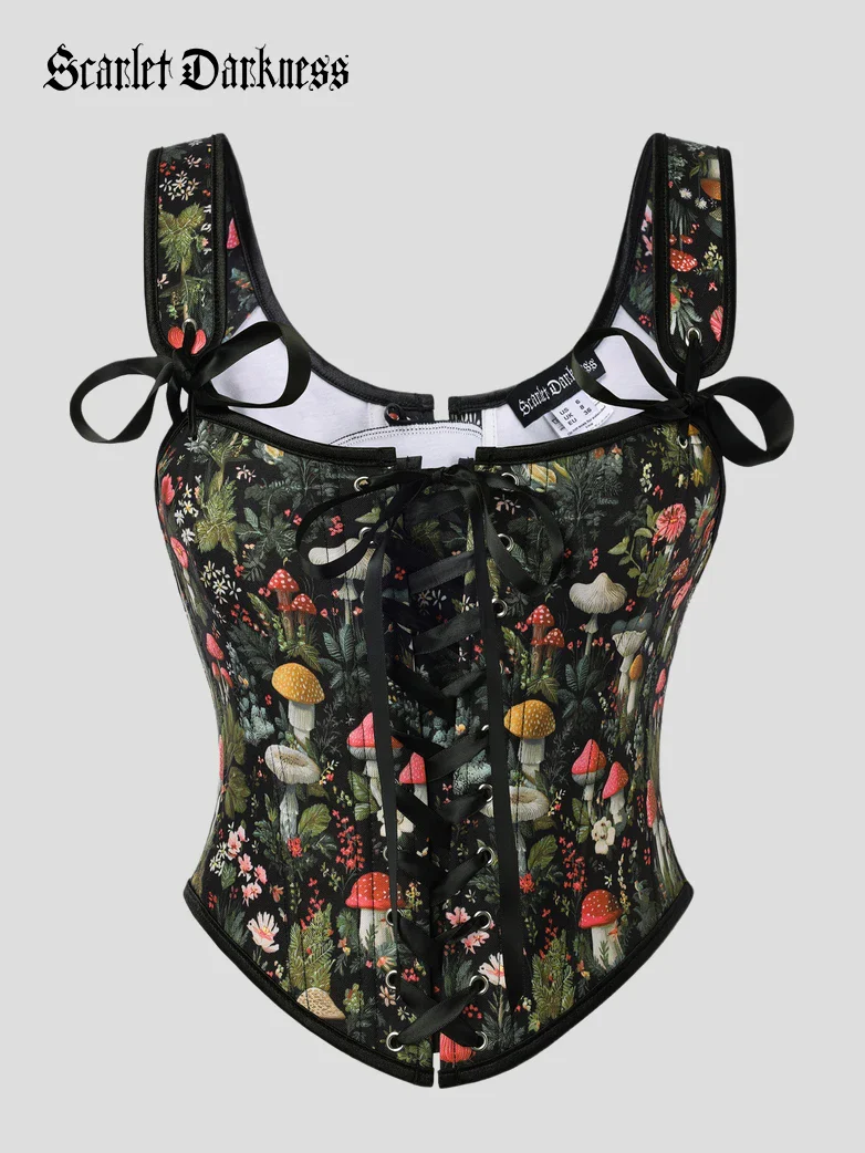 Versatile Cottagecoree Corset Floral Corset Top - Image 3