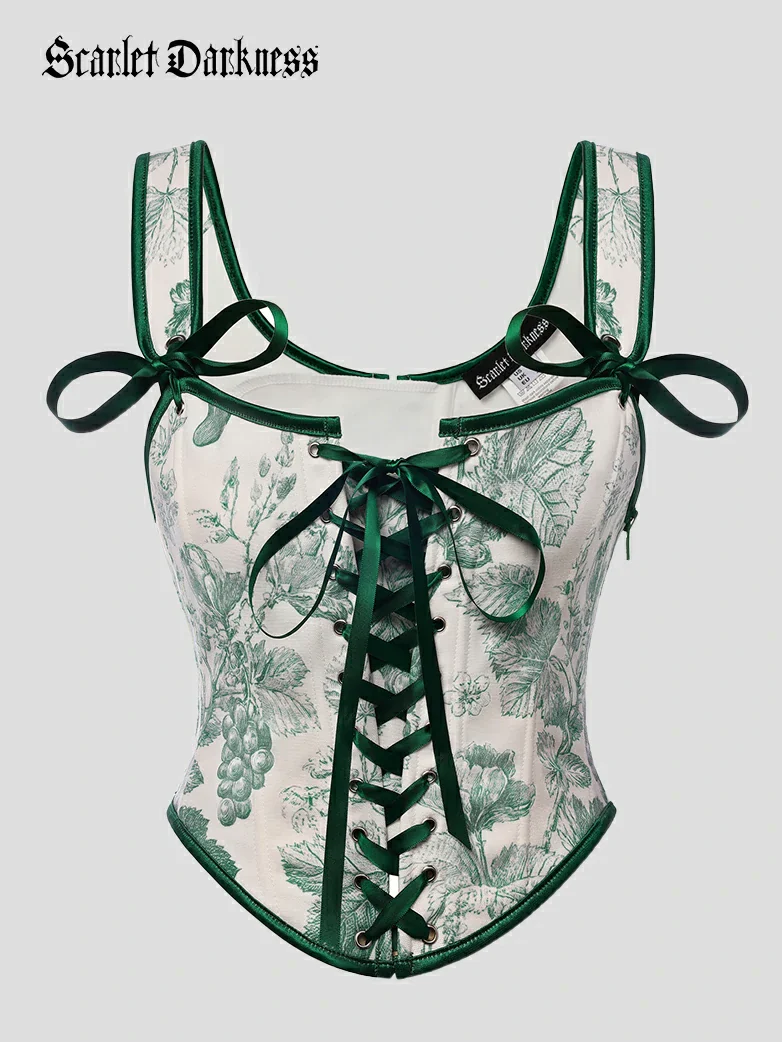 Versatile Cottagecoree Corset Floral Corset Top - Image 30