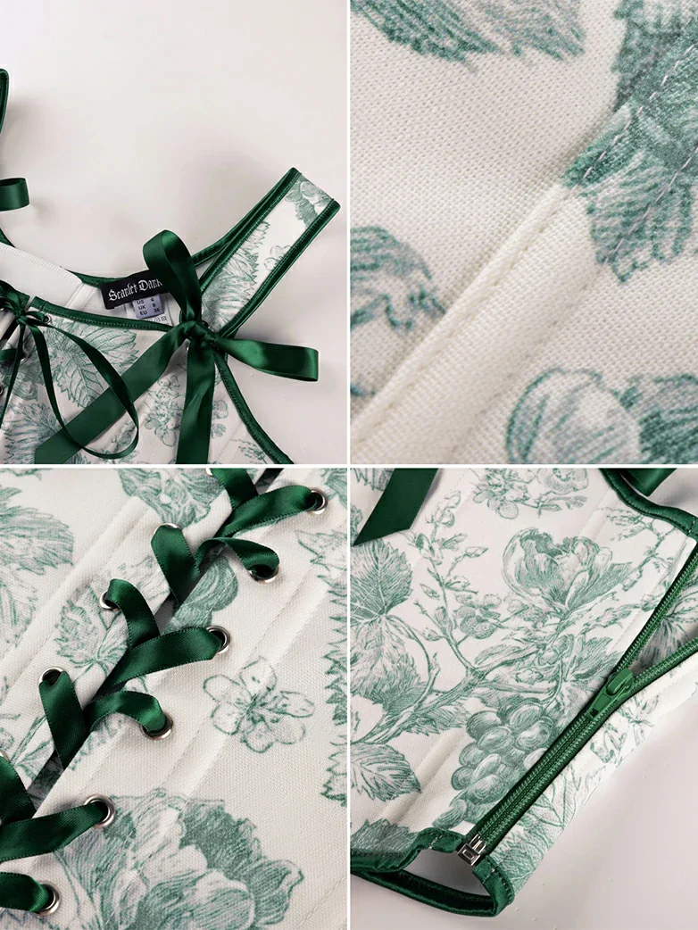 Versatile Cottagecoree Corset Floral Corset Top - Image 33