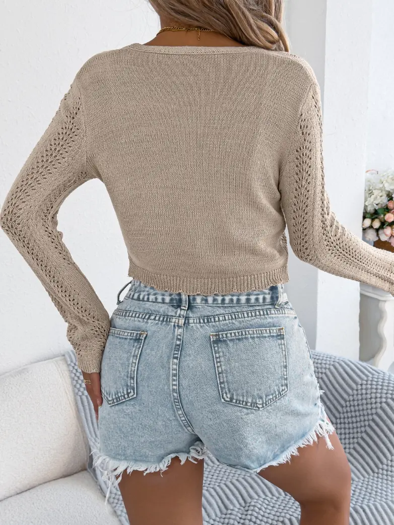 2026 Spring Knit Cardigan for Floral Dress - Image 11