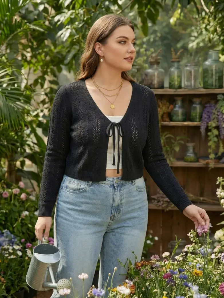 2026 Spring Knit Cardigan for Floral Dress - Image 6