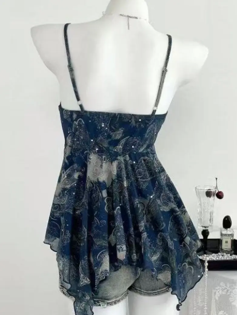 2026 Women’s Vacation Boho Chiffon Cami Top - Image 2