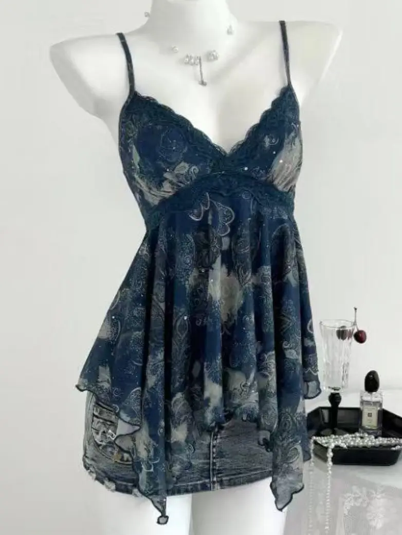 2026 Women’s Vacation Boho Chiffon Cami Top - Image 3