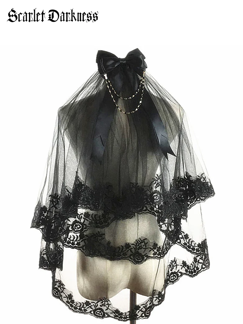 Gothic Vampire Bridal Veil