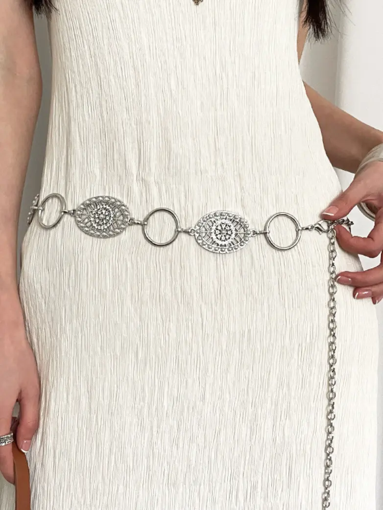 Boho Metal Moon Waist Belt - Image 4
