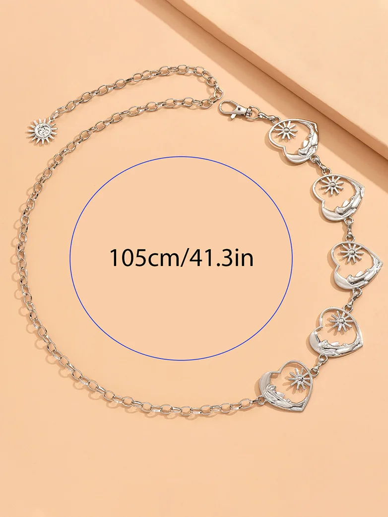 Boho Metal Moon Waist Belt - Image 8