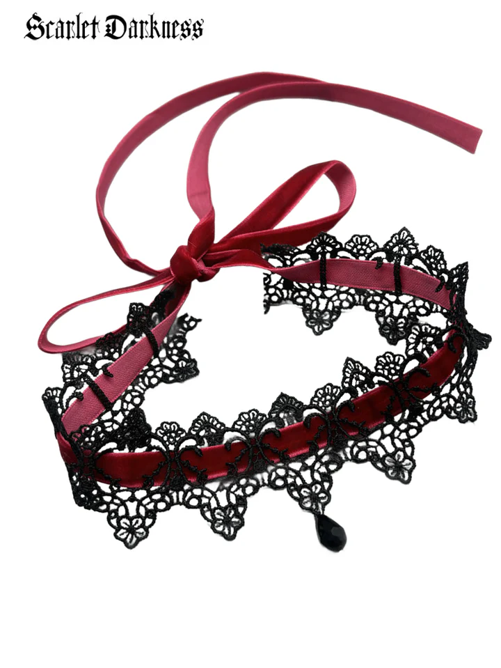 Burgundy Dark Gothic Choker