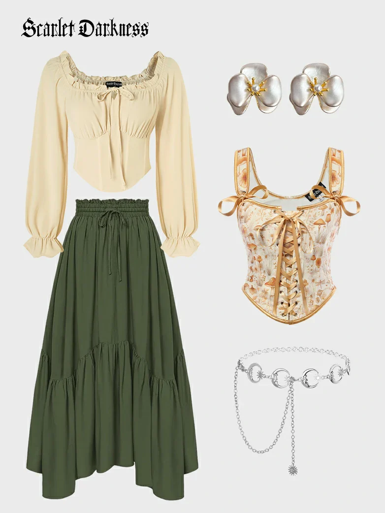 Christmas X Vintage Cottage Costume Scarlet Darkness - Image 7