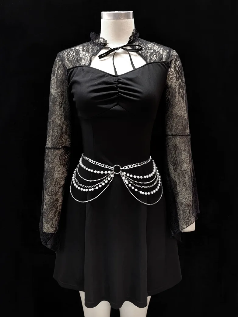 Gothic Fashion Layered Waist Chain - Image 2