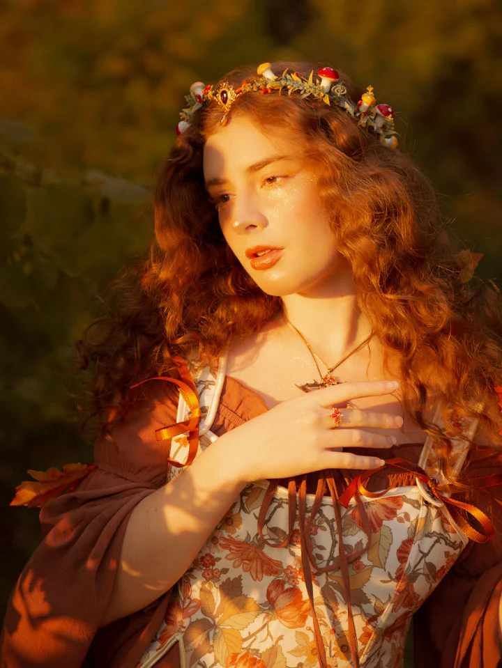 Cottage Fairy Mushroom Headpiece - Image 3