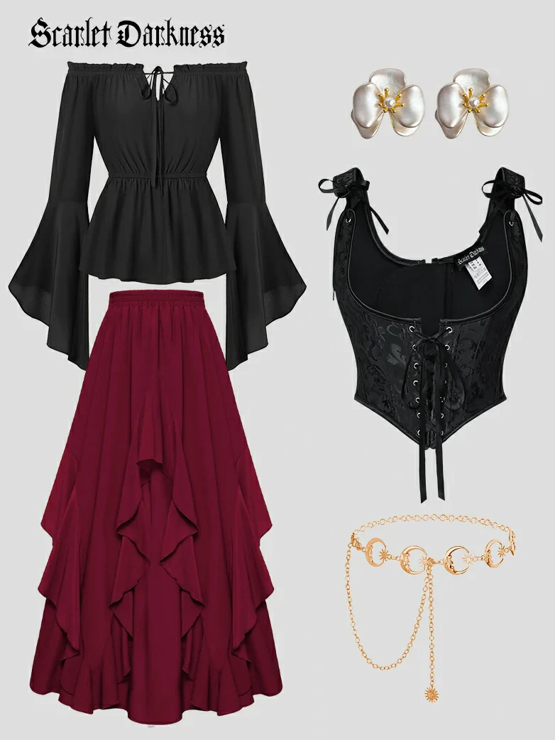 Crimson Peak X Vampire Gothic Costume Scarlet Darkness