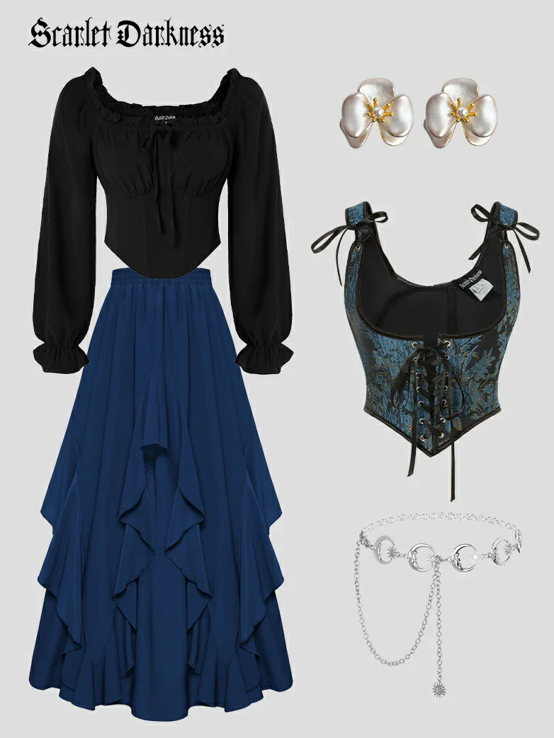 Crimson Peak X Vampire Gothic Costume Scarlet Darkness - Image 14