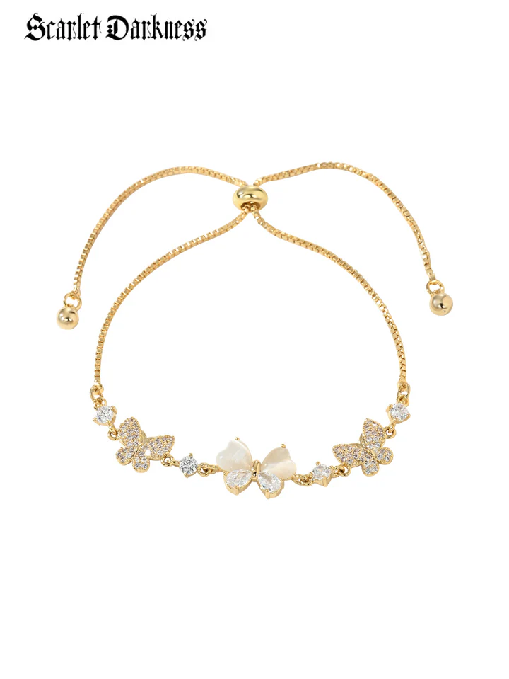 Dainty Adjustable Drawstring Bow Bracelet