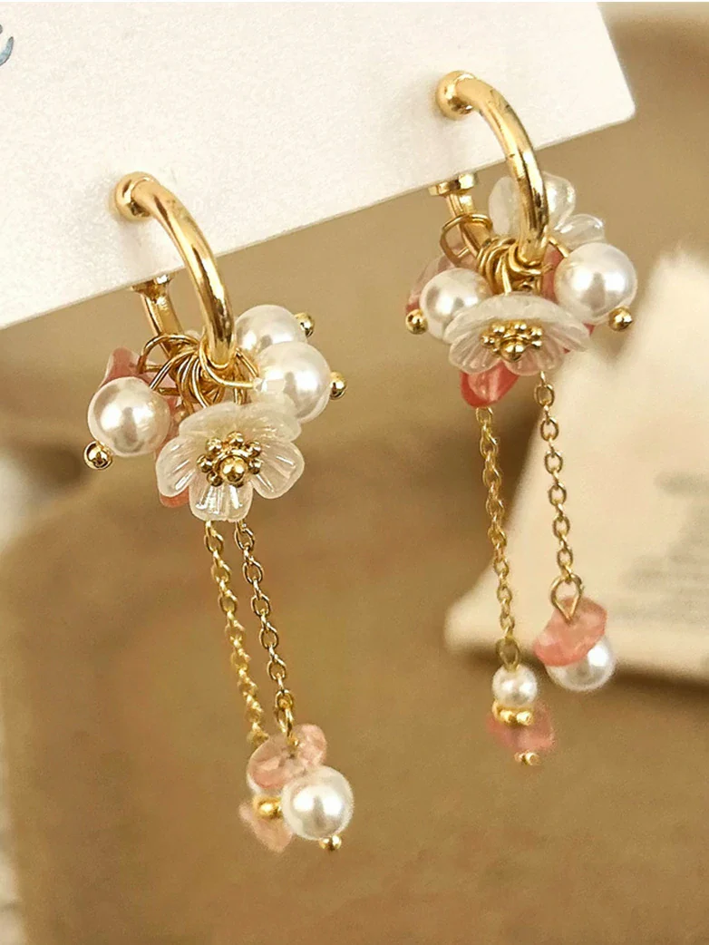 Vintage Tassel Flower Earrings