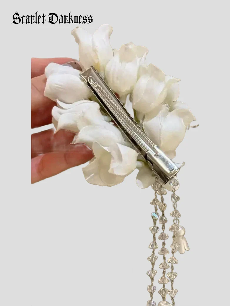 Renaissance Fairy Lily of the Valley Hair Clamp - Image 2