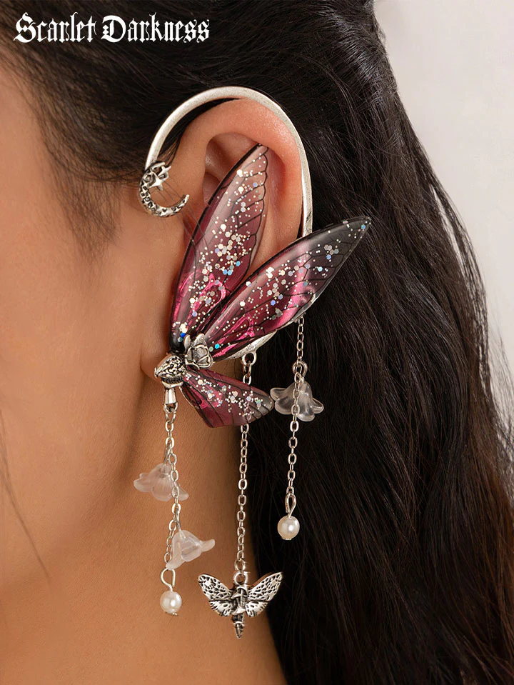 Fairy Tassel Butterfly Ear Clip - Image 5
