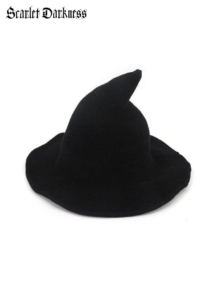 Gothic Witch Knitting Hat - Image 2