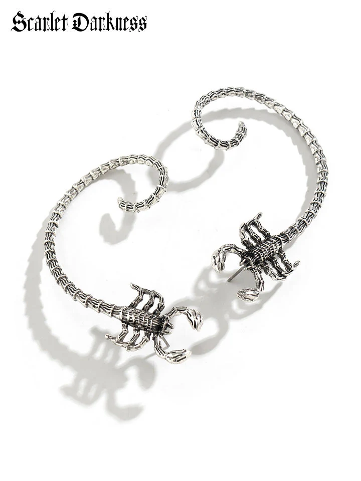 Gothic Punk Scorpion Ear Clips - Image 2