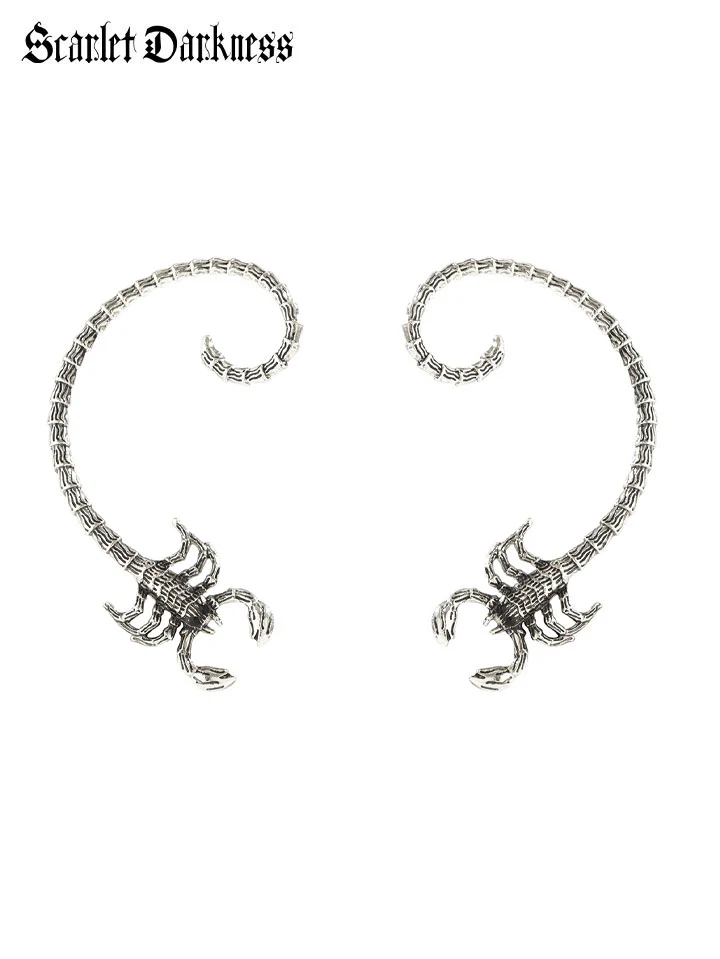 Gothic Punk Scorpion Ear Clips - Image 3
