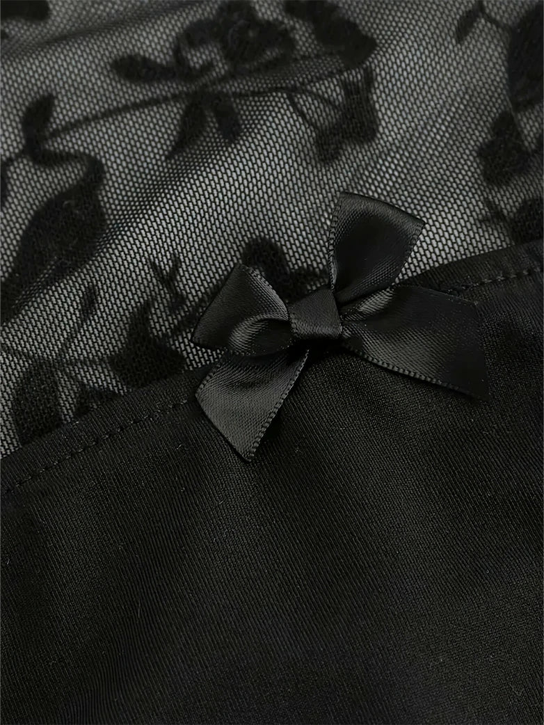 Valentine's Day Gothic Vampire Bell-Sleeve Top - Image 3