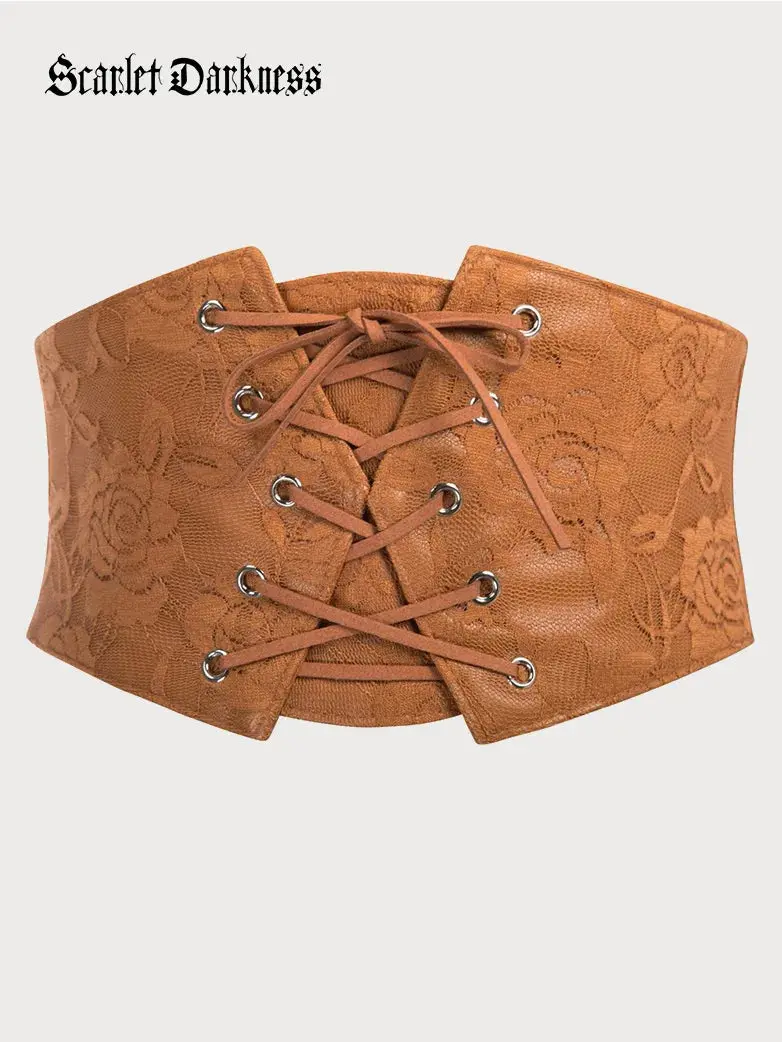 Lace Retro Vintage Elastic Lacing Corset Belts - Image 10
