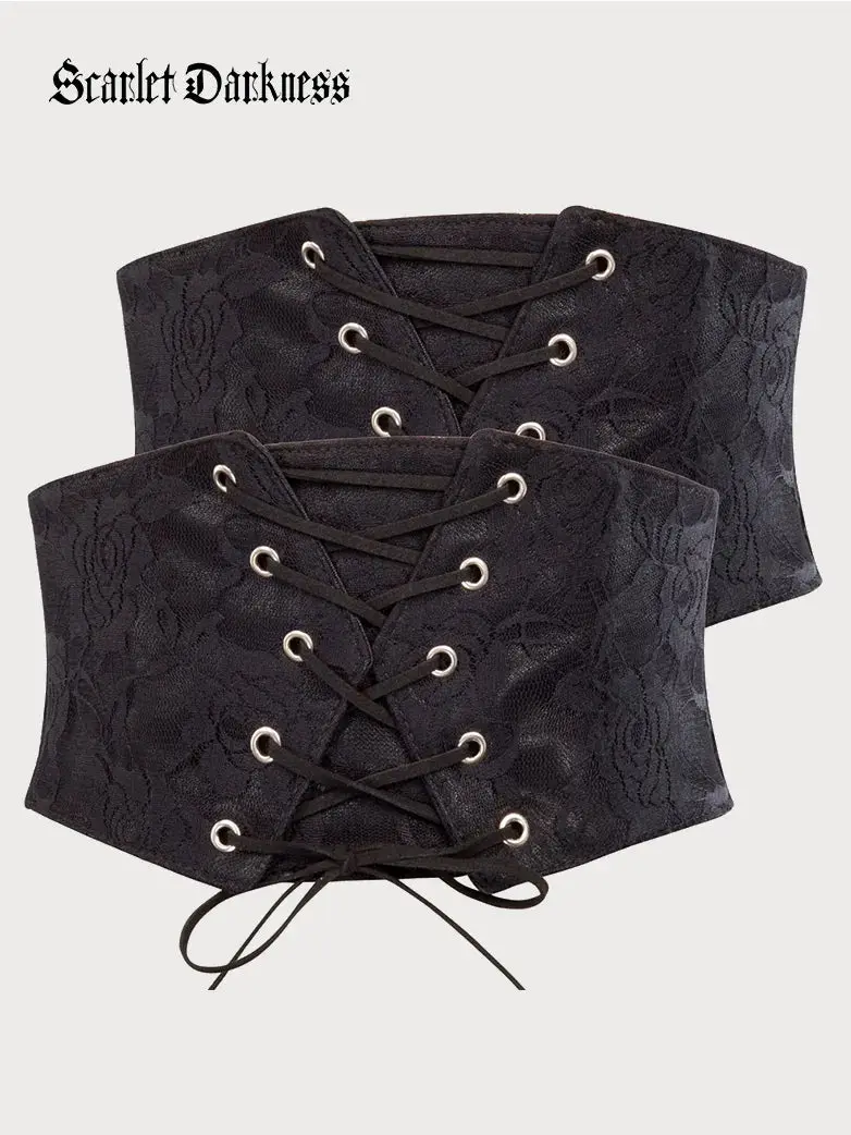 Lace Retro Vintage Elastic Lacing Corset Belts - Image 14