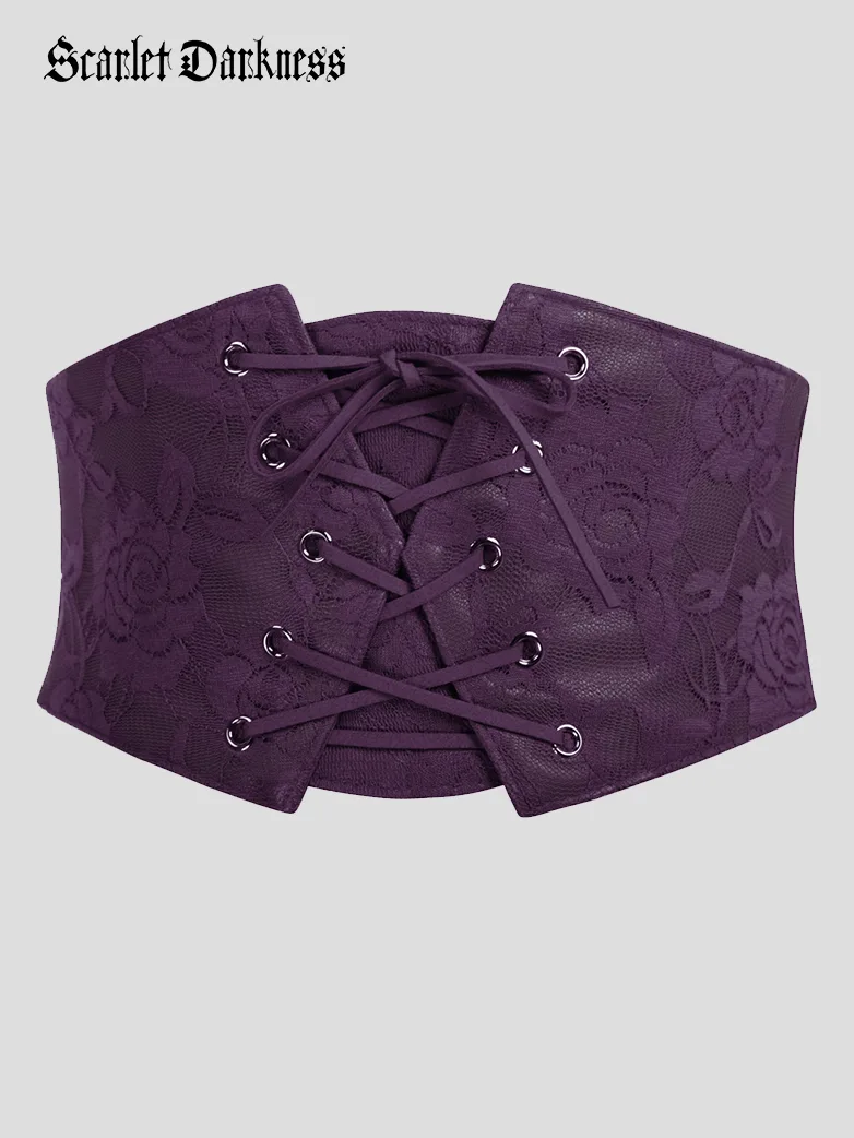 Lace Retro Vintage Elastic Lacing Corset Belts - Image 22