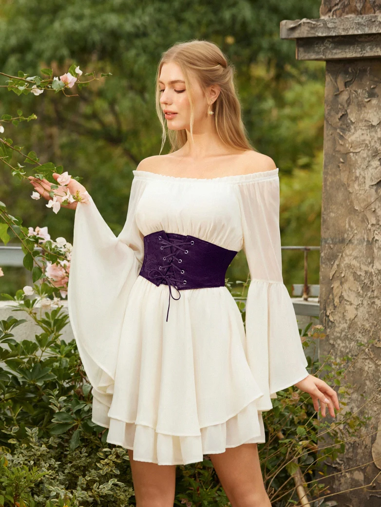 Lace Retro Vintage Elastic Lacing Corset Belts - Image 24