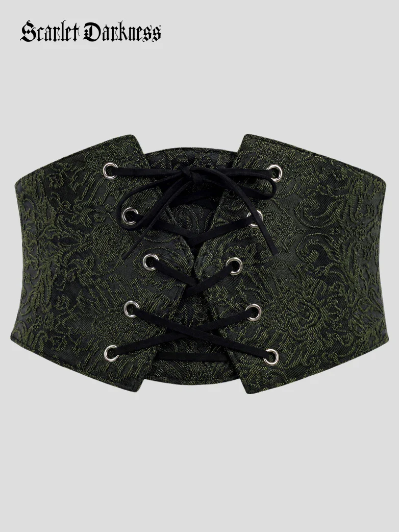 Lace Retro Vintage Elastic Lacing Corset Belts - Image 31