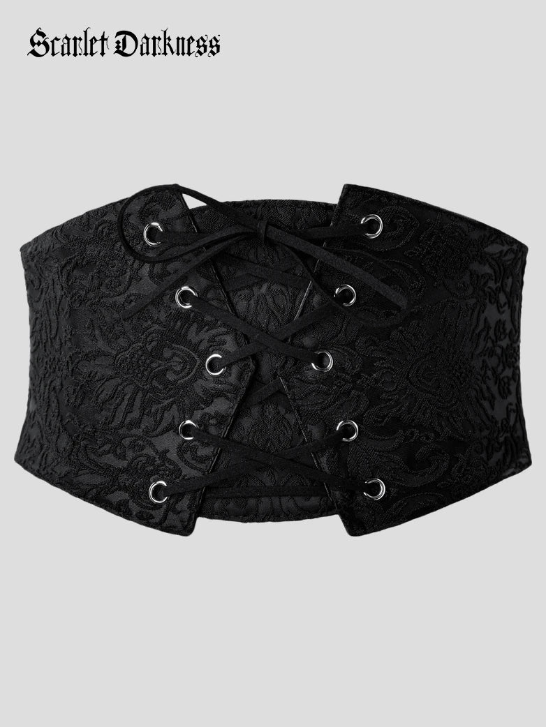 Lace Retro Vintage Elastic Lacing Corset Belts - Image 35