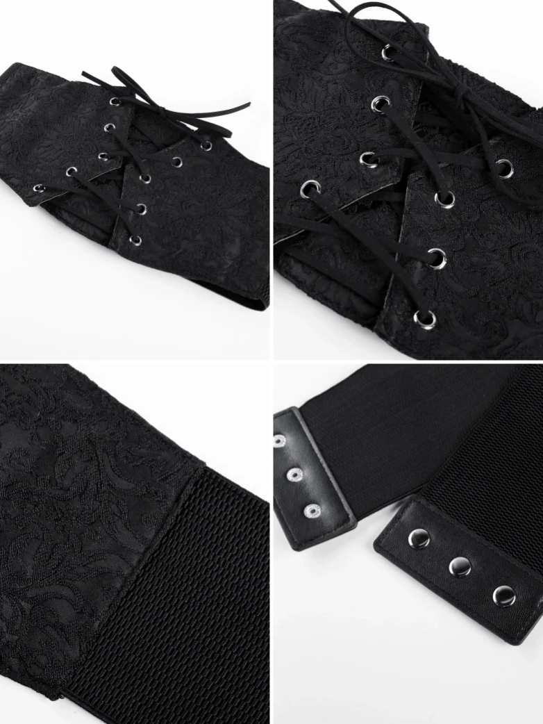 Lace Retro Vintage Elastic Lacing Corset Belts - Image 36
