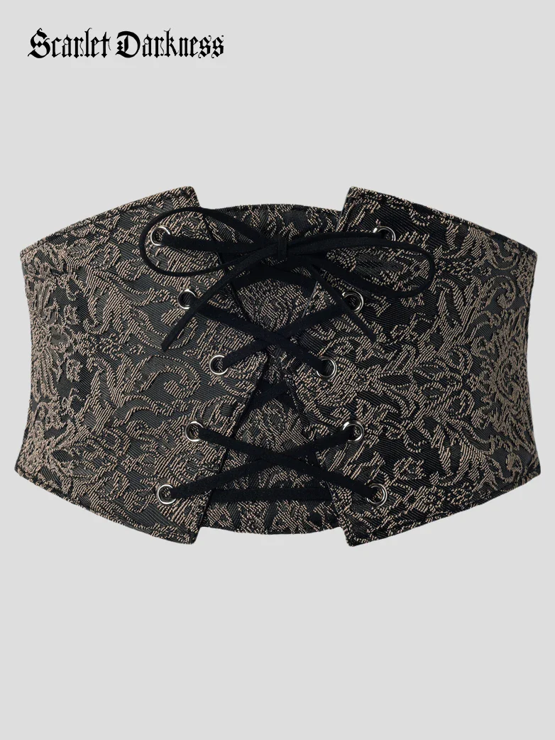 Lace Retro Vintage Elastic Lacing Corset Belts - Image 37