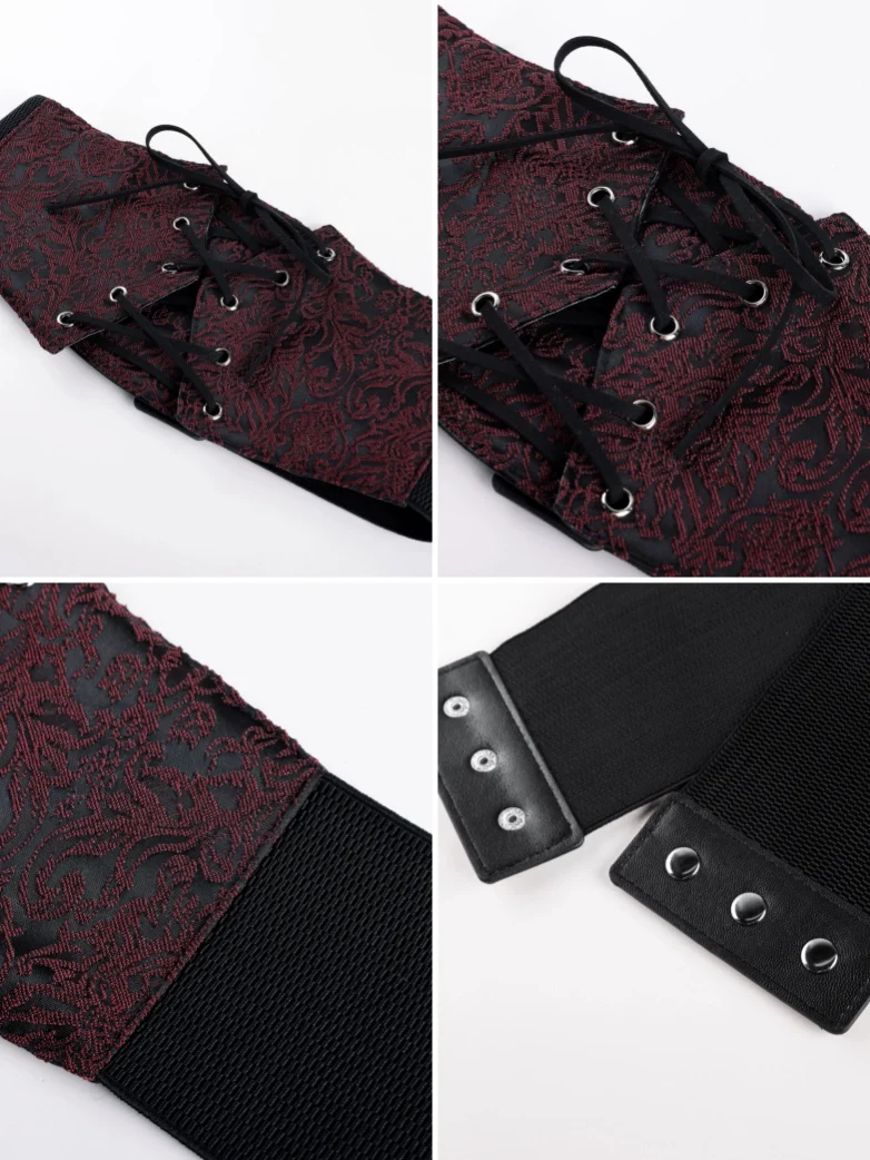 Lace Retro Vintage Elastic Lacing Corset Belts - Image 40
